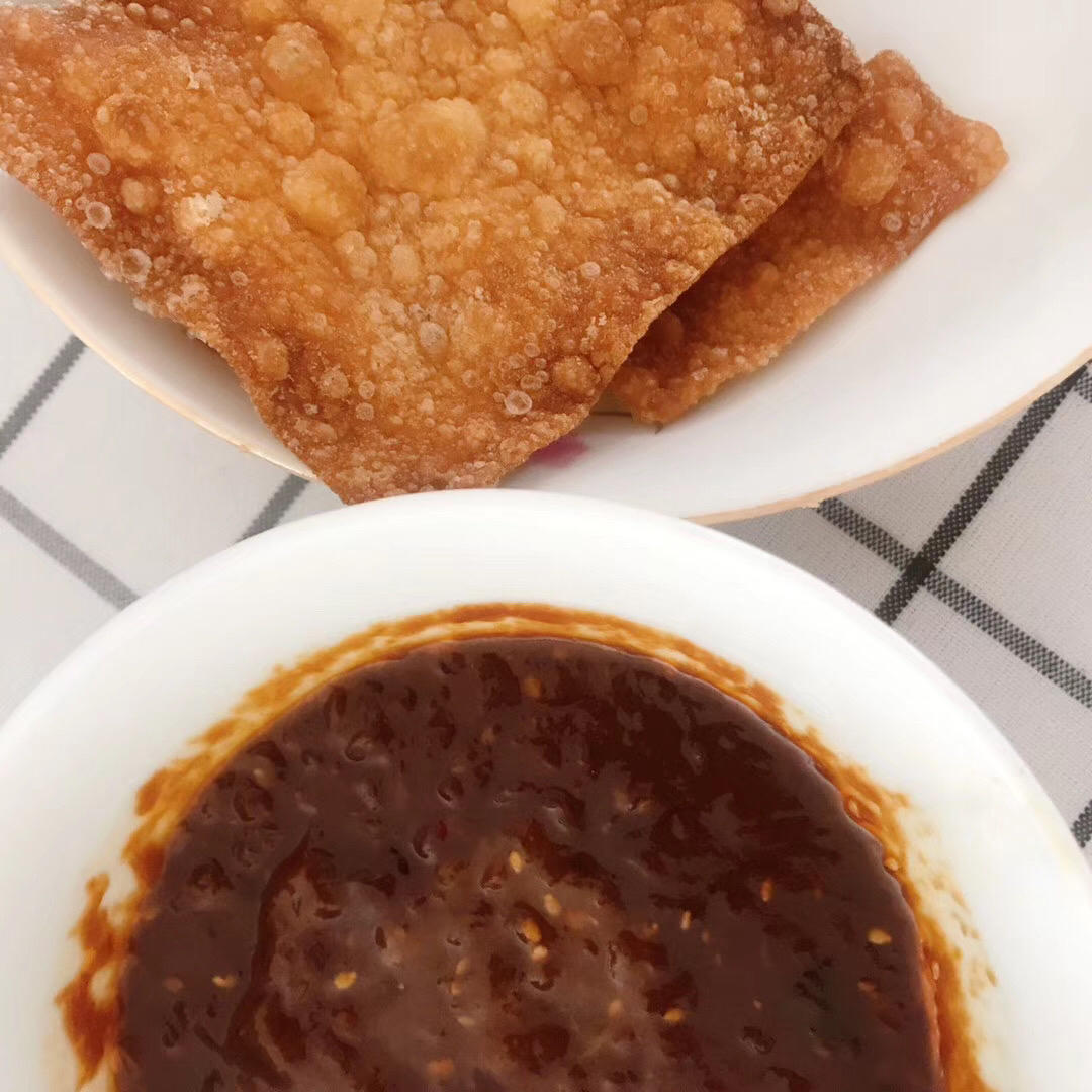馄饨皮版薄脆煎饼果子