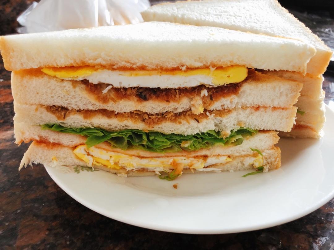 一片面包的三明治