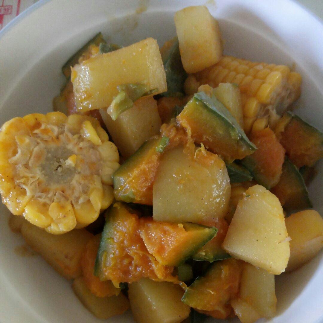 素食之南瓜炖土豆