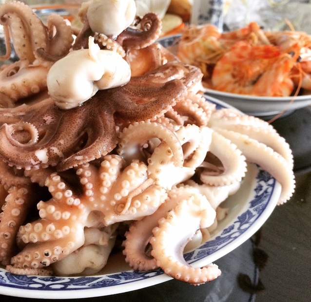 蓝滴滴做的白灼八爪鱼