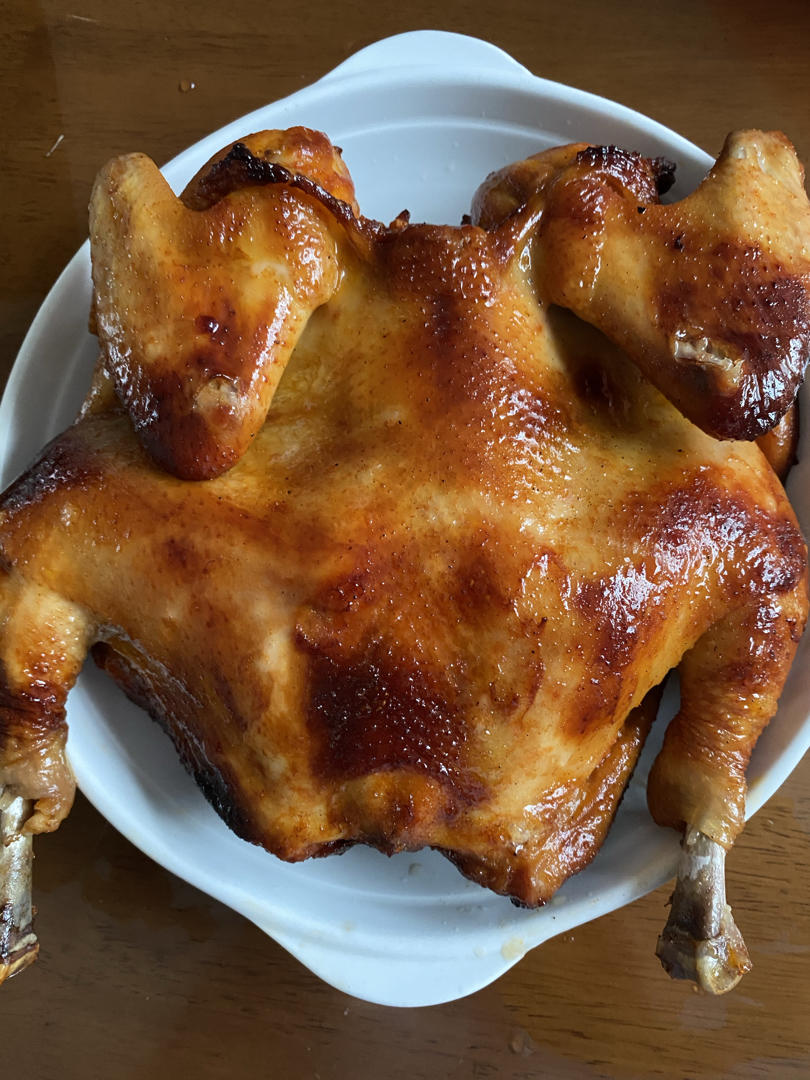矊糀糖做的简单操作又不失美味的烤鸡烤箱版