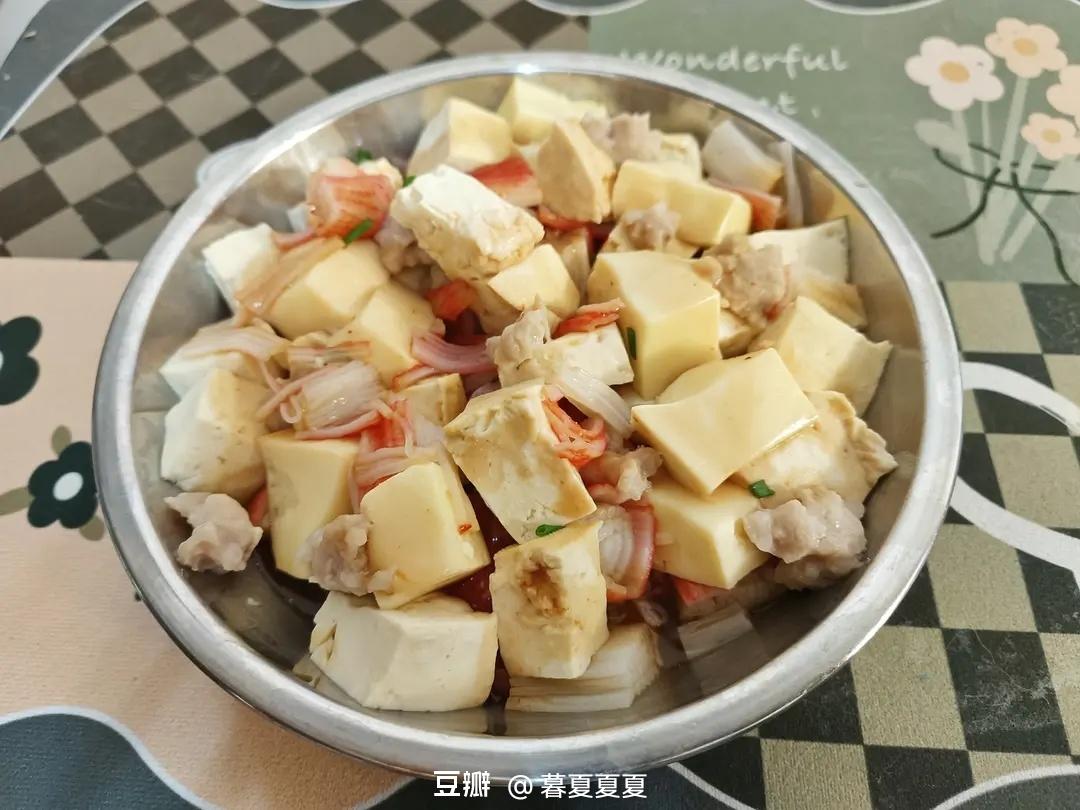 蟹棒蒸豆腐