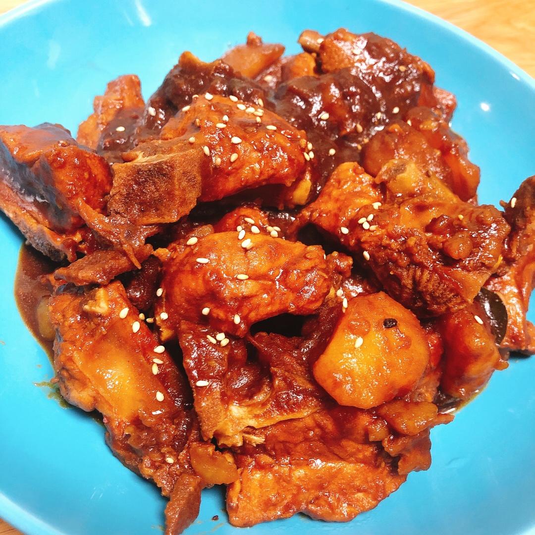 🔥巨好吃的红烧排骨炖土豆❗️懒人版轻松做拿手菜