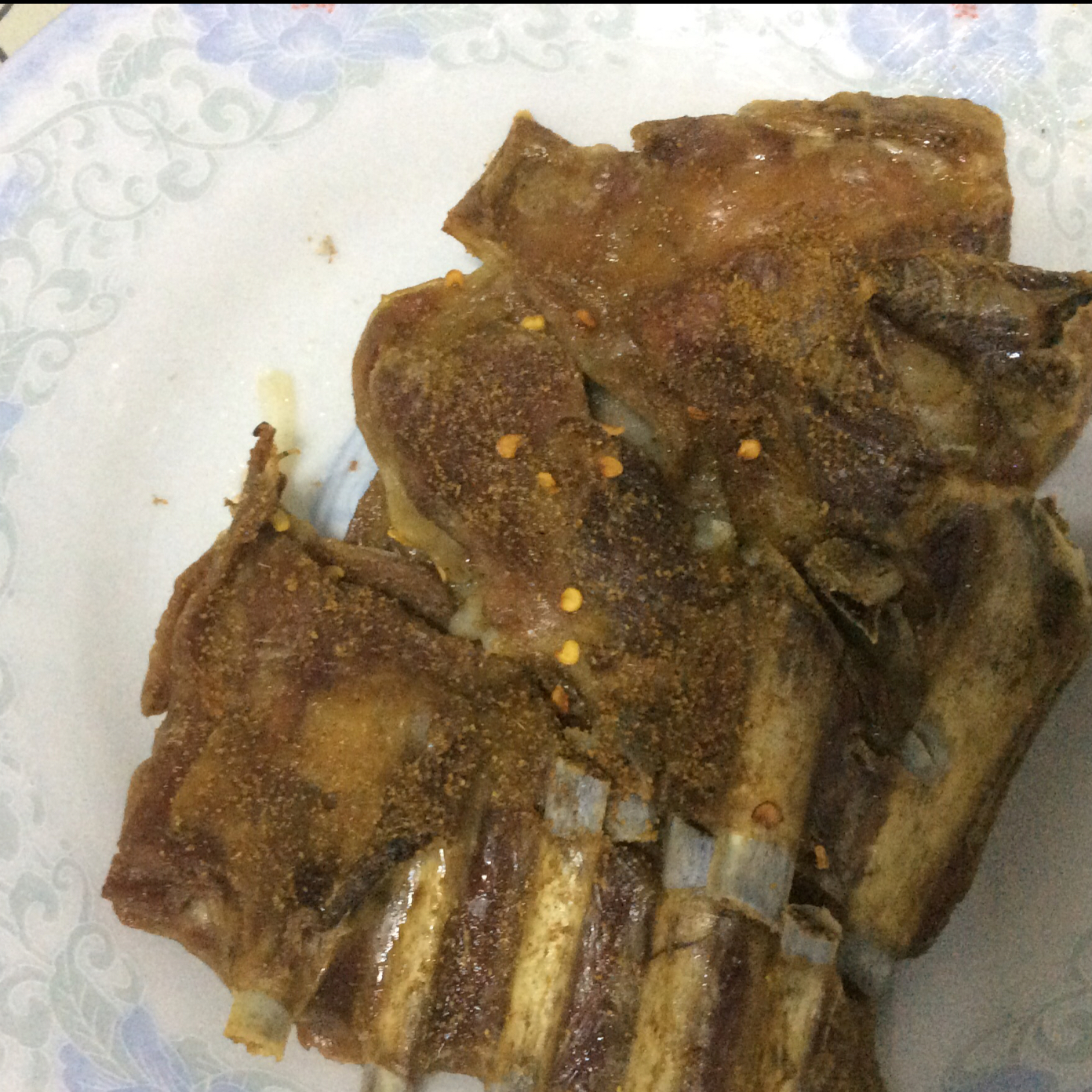 酥香烤羊排