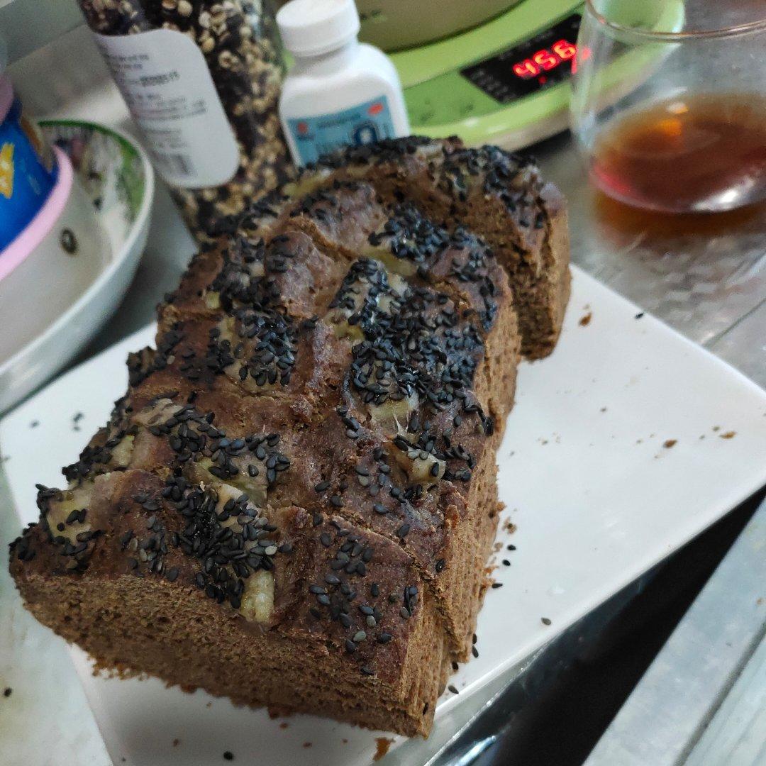 低卡无糖香蕉全麦面包
