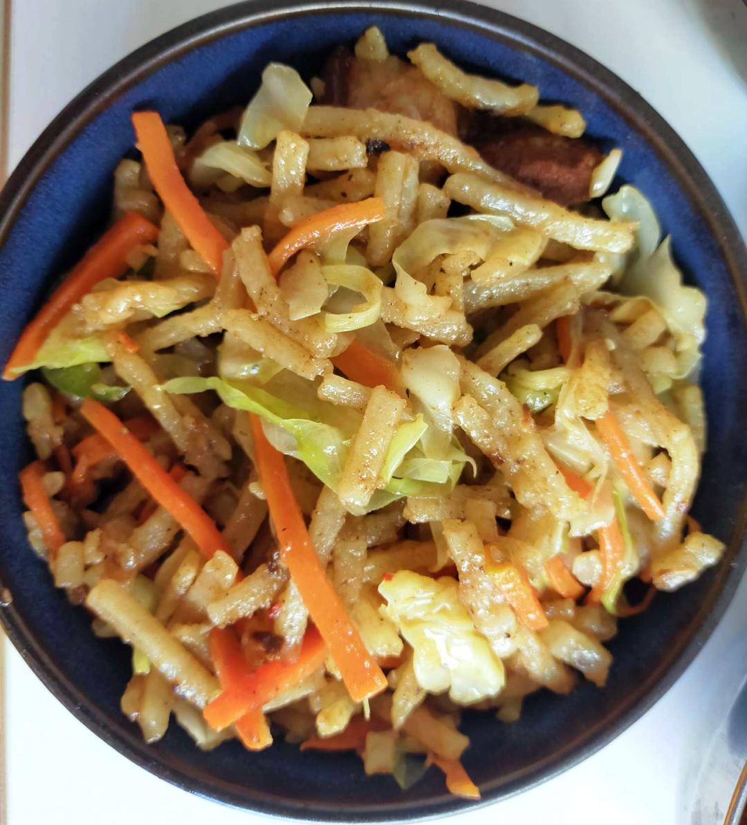 陕西私房炒饼[内附饼丝做法]