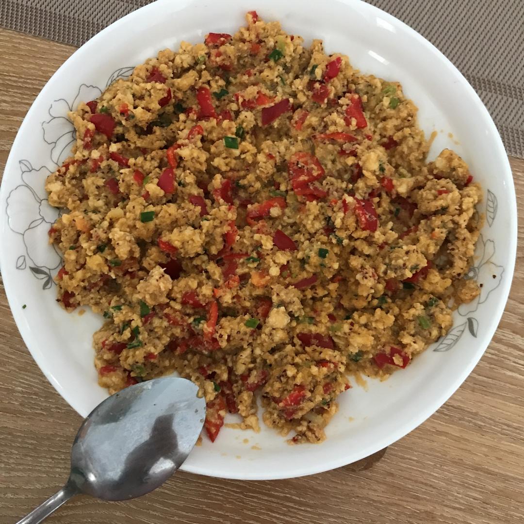 willow吴宝做的素炒豆渣