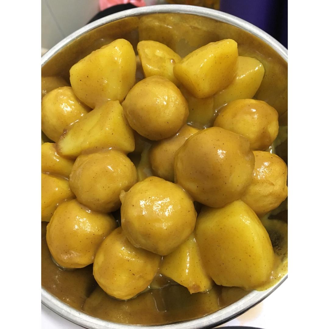 咖喱鱼丸（无油）