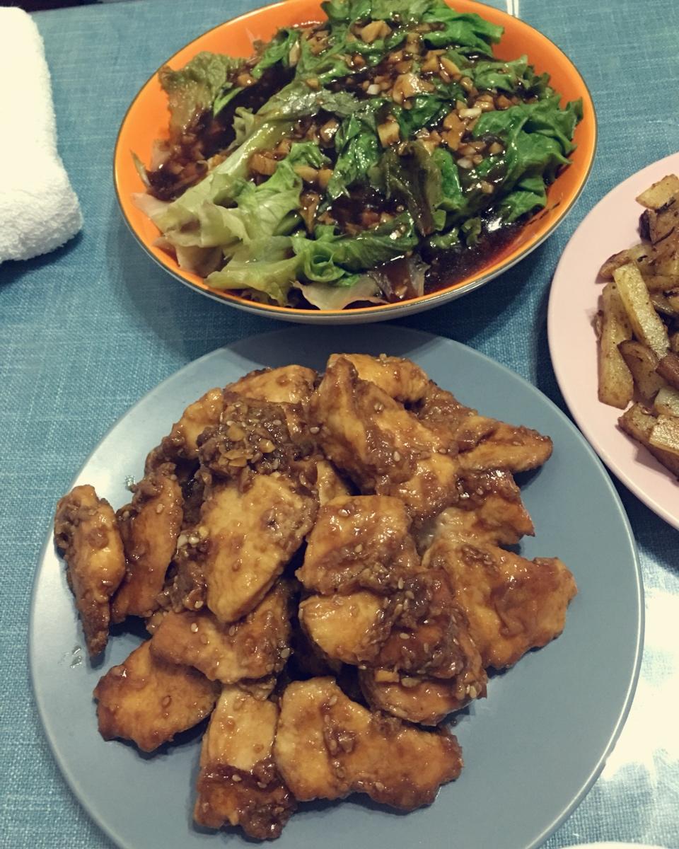 香酥蜜汁芝麻鸡
