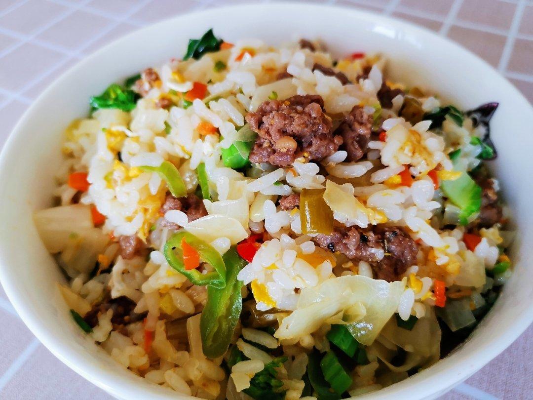 泡菜牛肉炒饭