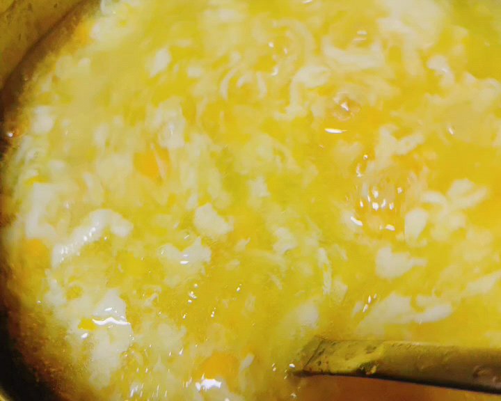 鲜玉米蛋羹汤(简单鲜香）的做法 步骤4