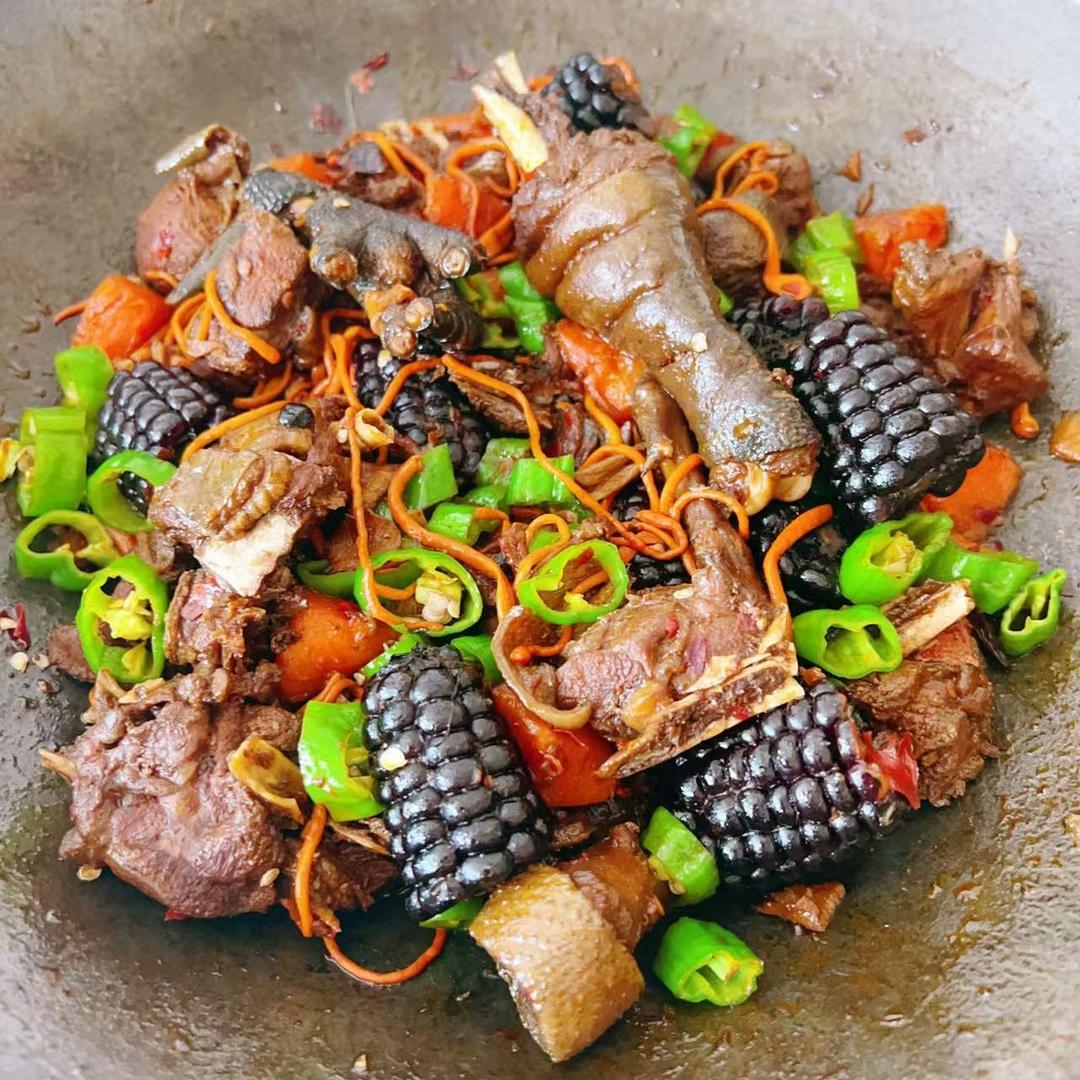 柴火灶乌鸡公的做法