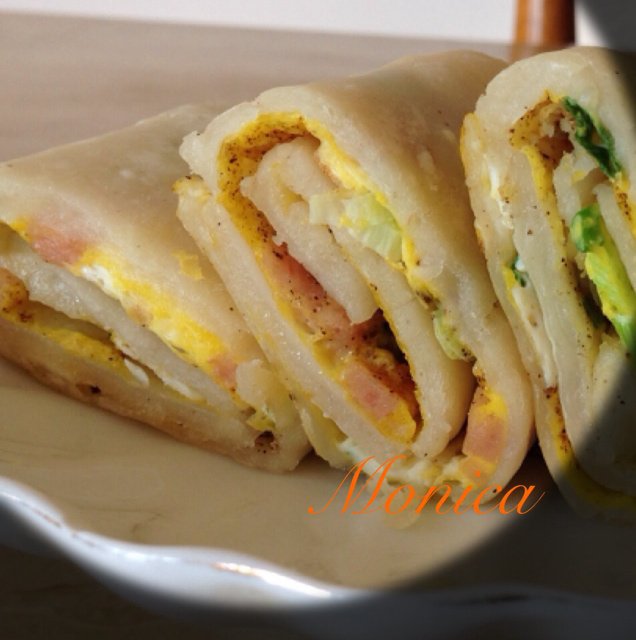早餐鸡蛋煎饼