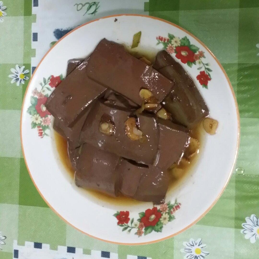 炒鸭血