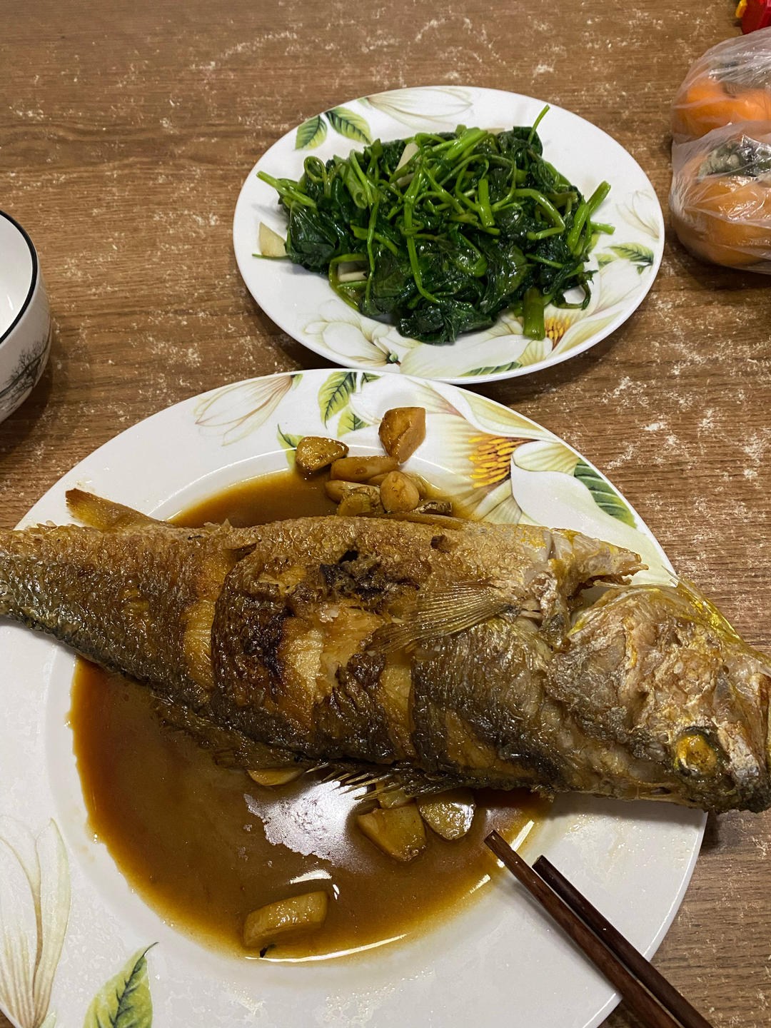 【台州菜】家烧黄鱼(米其林三星新荣记)