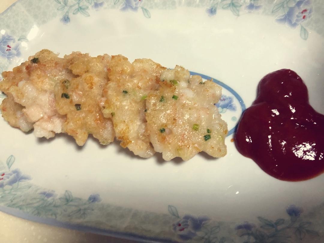 自制虾饼