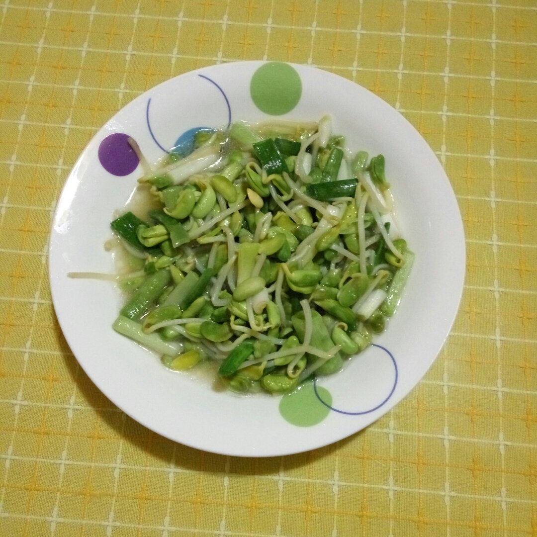 黑豆芽炒肉丝