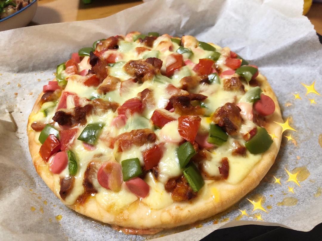 奥尔良烤鸡肉披萨
