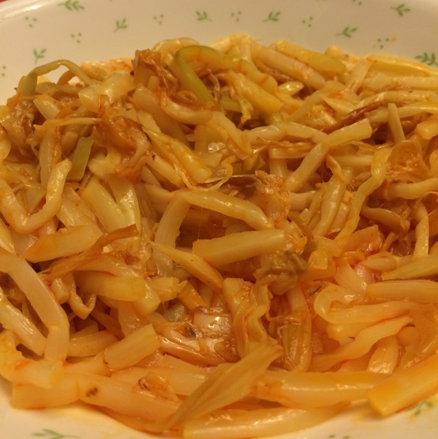 【酸辣笋丝 – 下饭菜 饭遭殃之二】