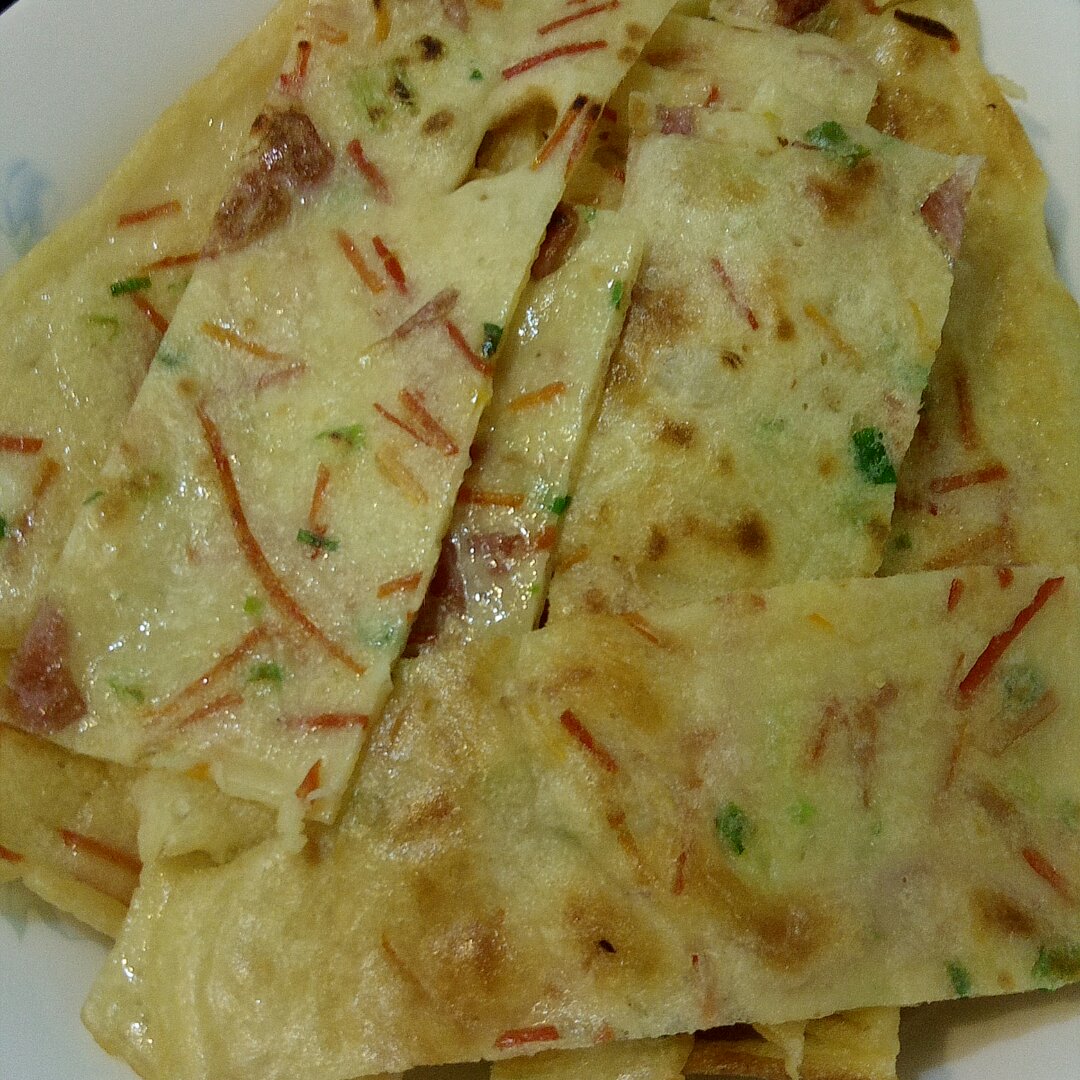 蔬菜鸡蛋薄饼