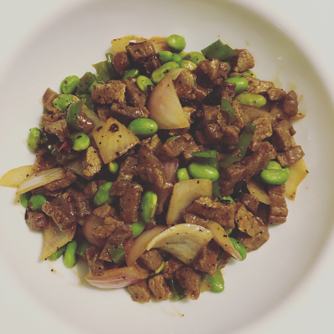 黑椒牛肉粒