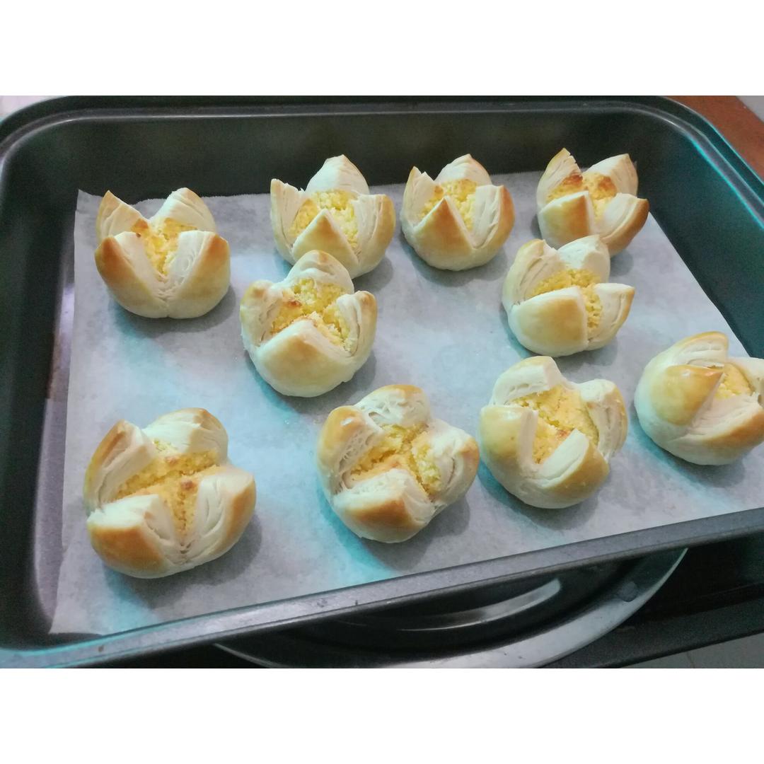 花开富贵之四种口味的椰蓉开口酥