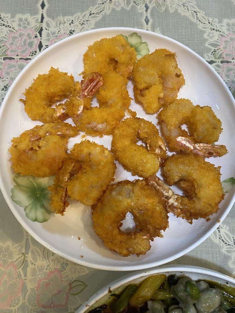 面包糠炸虾