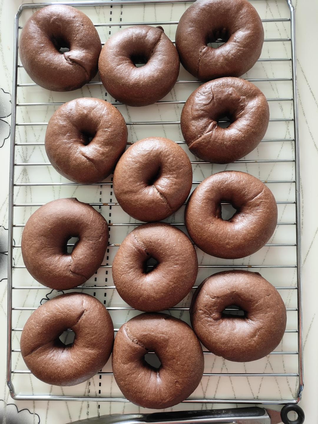 巧克力栗子贝果