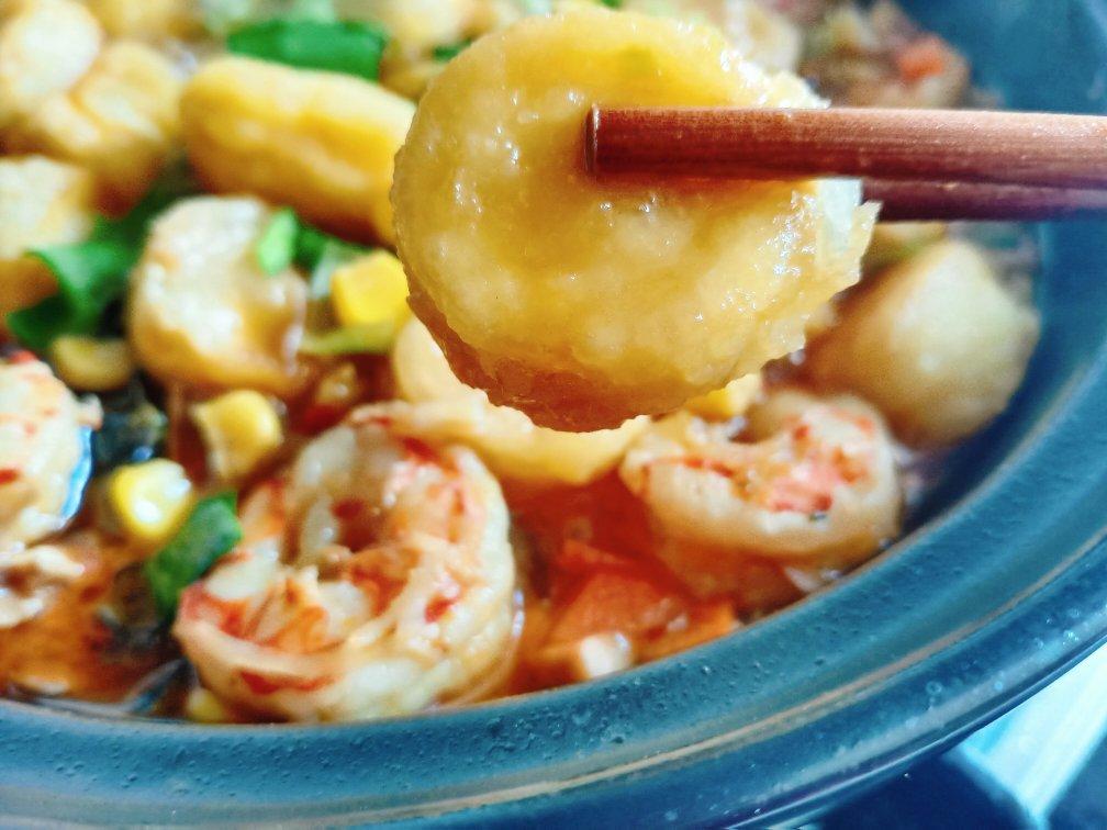 铁板海鲜日本豆腐 Seafood with Japanese Dofu
