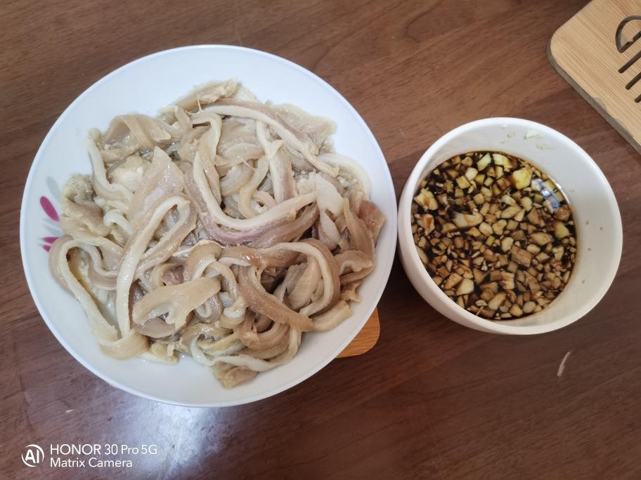 懒人版白切猪肚丝