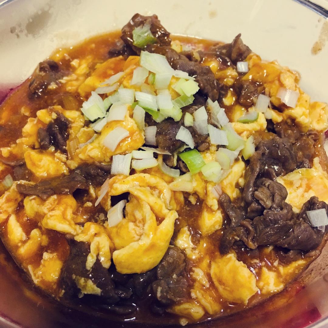 【番茄滑蛋牛肉】番茄炒蛋加了它，嫩滑鲜美大升级！