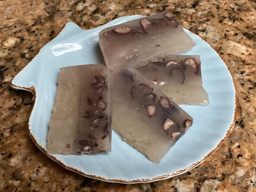 冰晶红豆马蹄糕