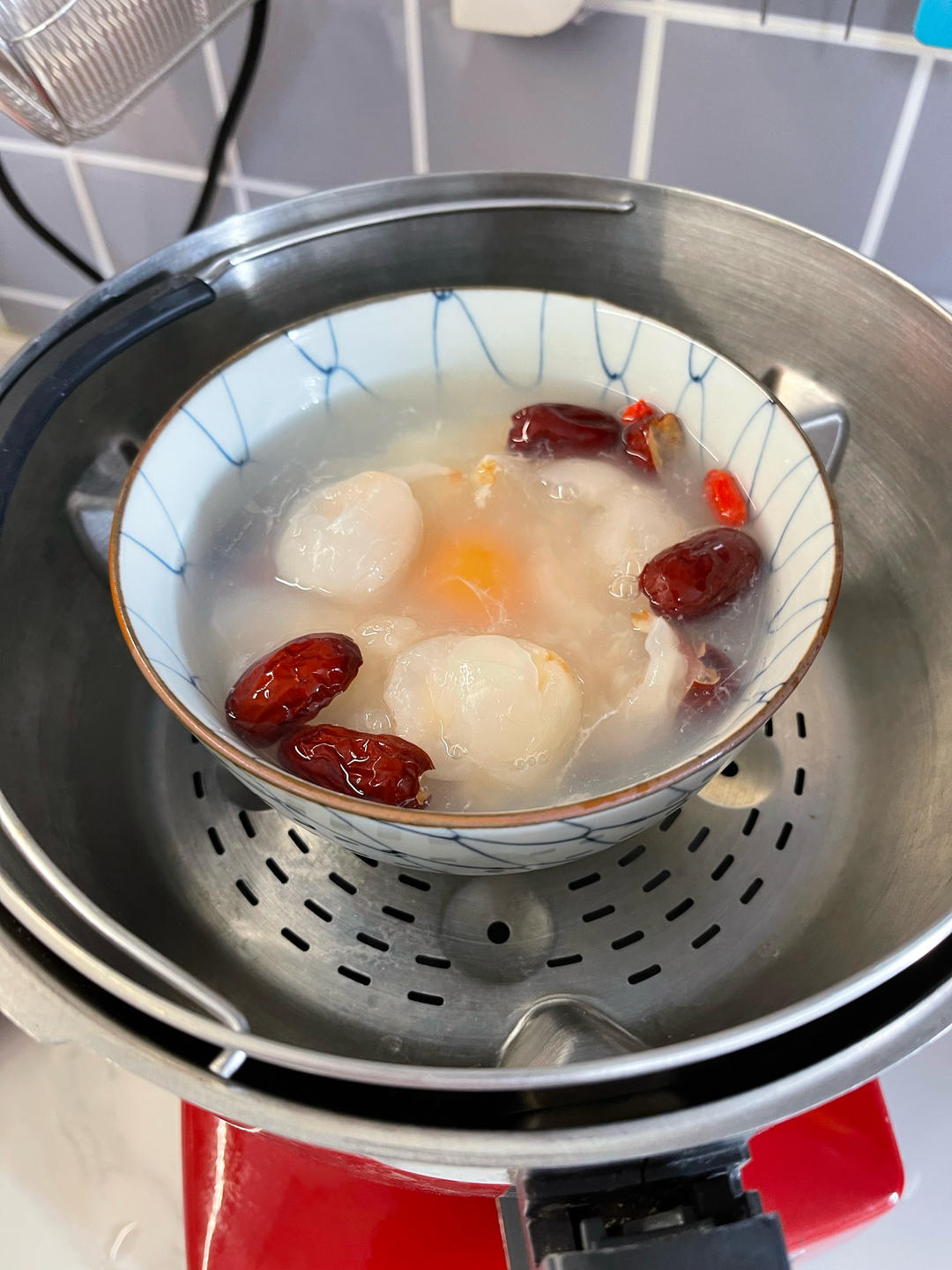 荔枝酒酿蒸蛋