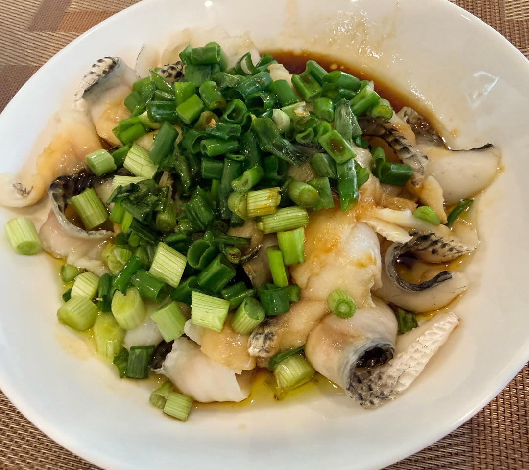 葱香嫩滑黑鱼片
