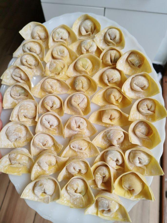 元宝馄饨的包法