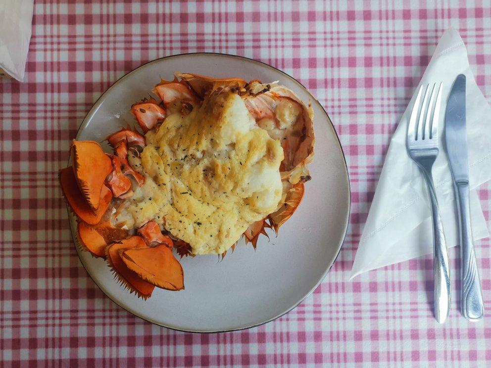 🦞《龙虾、野生青龙料理》🦞芝士白酱焗烤龙虾🧀芝士好好味😋简单好上手的烤箱菜🤙🏻