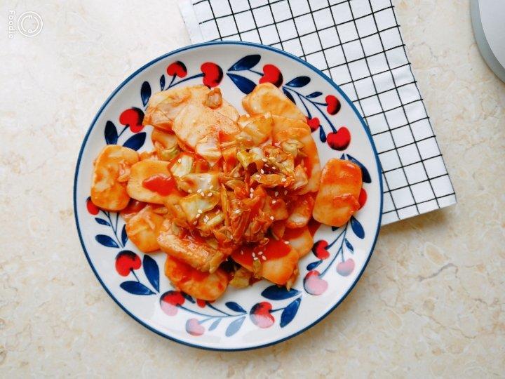 白菜炒年糕