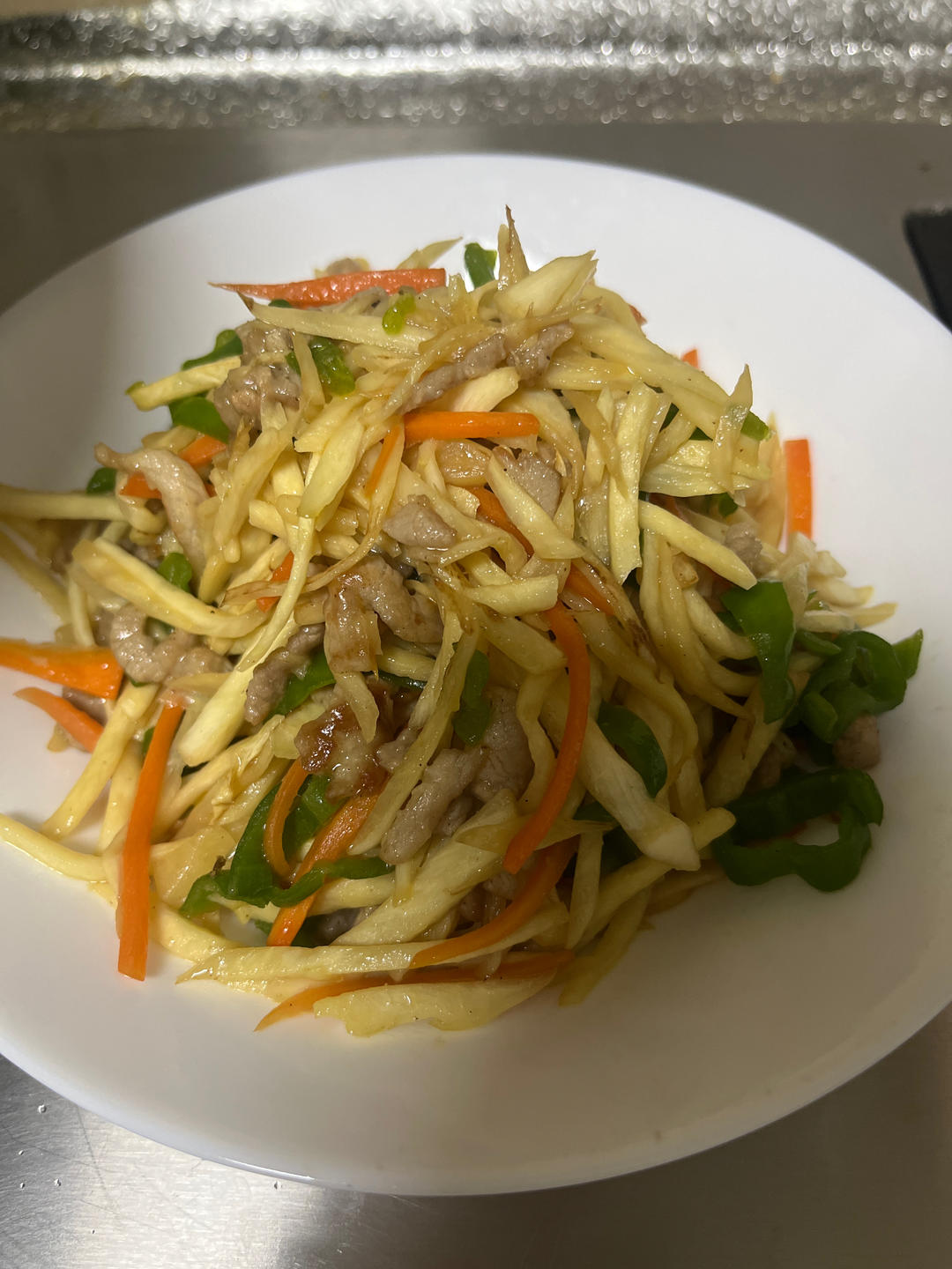 茭白炒肉丝
