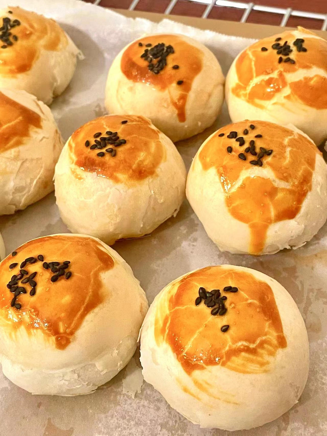 超简单 免揉 酥掉渣的蛋黄酥(超详细附全程视频)不破酥『万能酥皮』