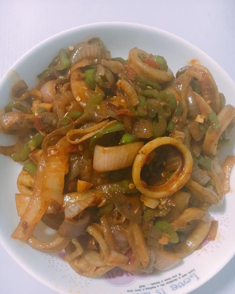 最好吃的酱爆鱿鱼圈