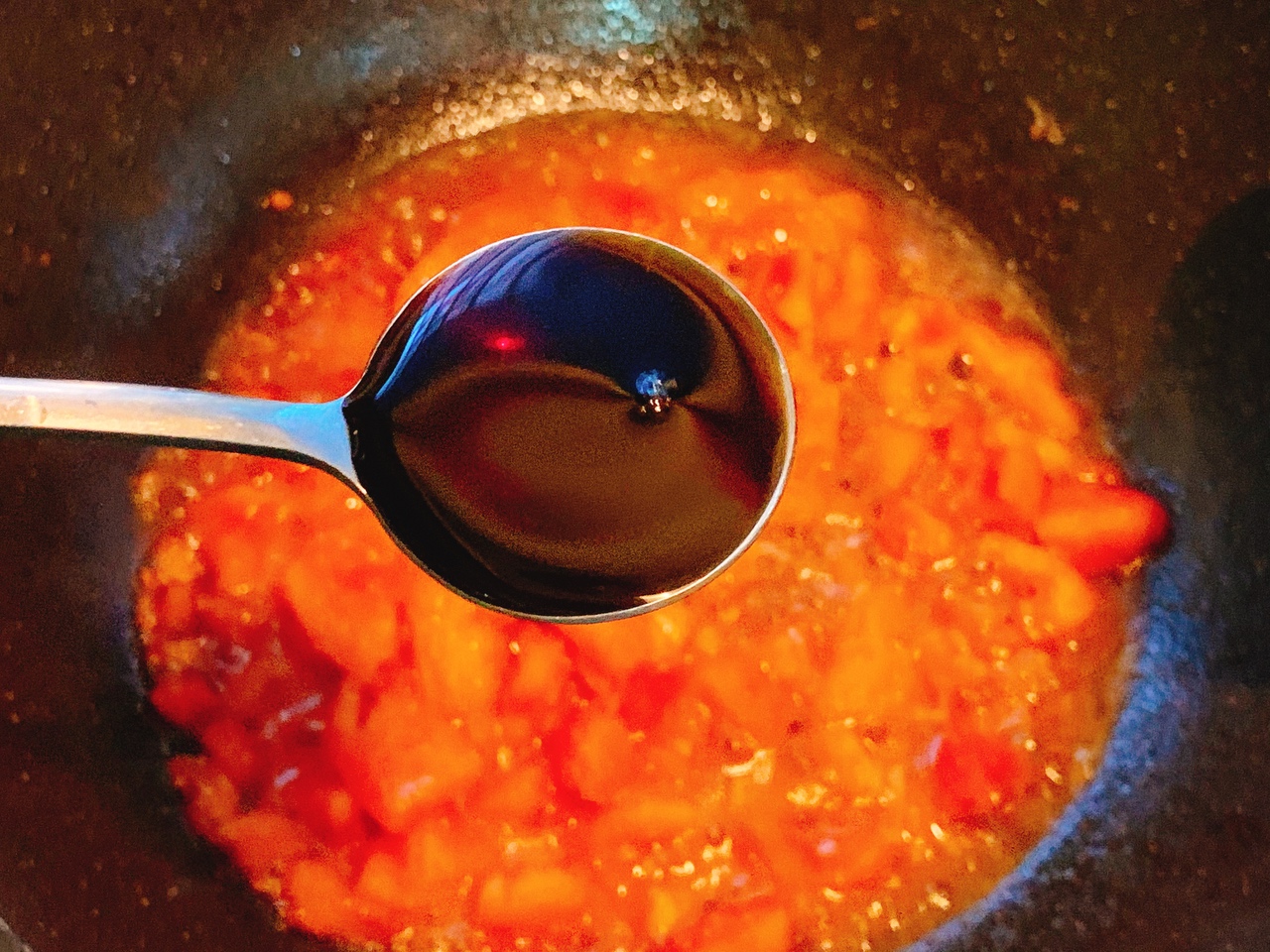 酸爽开胃❗️超级好吃的番茄火腿鸡蛋盖浇面的做法 步骤7