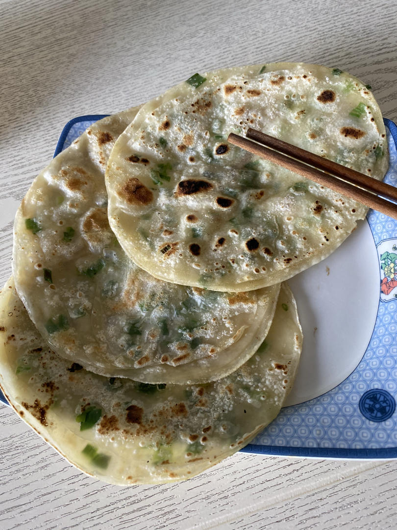 饺子皮葱油饼