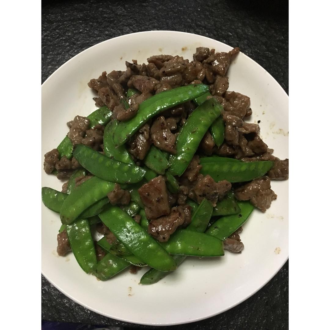 荷兰豆炒牛肉