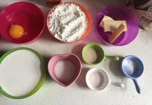 华夫饼（酵母版）1岁以上宝宝辅食的做法 步骤1