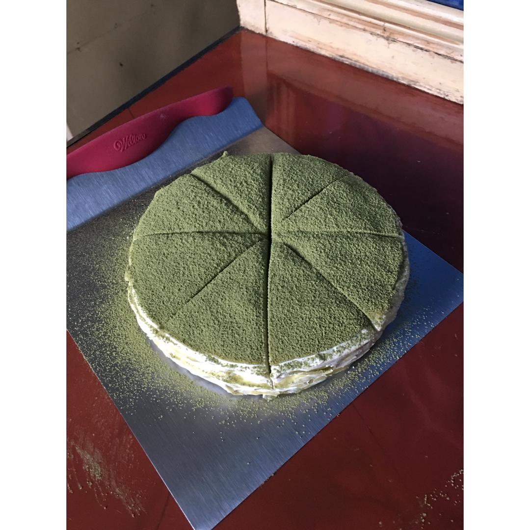 美味的煎蛋糕—抹茶千层蛋糕