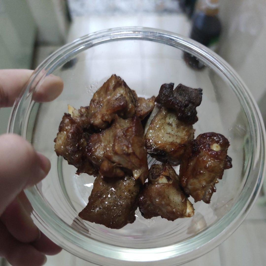 蒜香排骨（空气炸锅版）生酮减肥食物