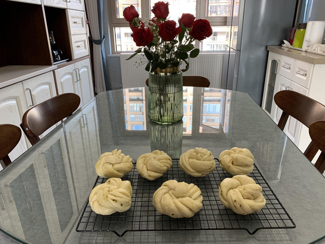 美丽的花卷 造型馒头 一次醒发 造型简单 附细节视频详解