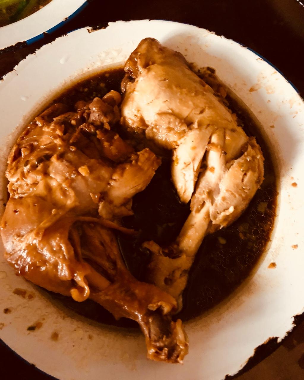 姜葱焗鸡大腿