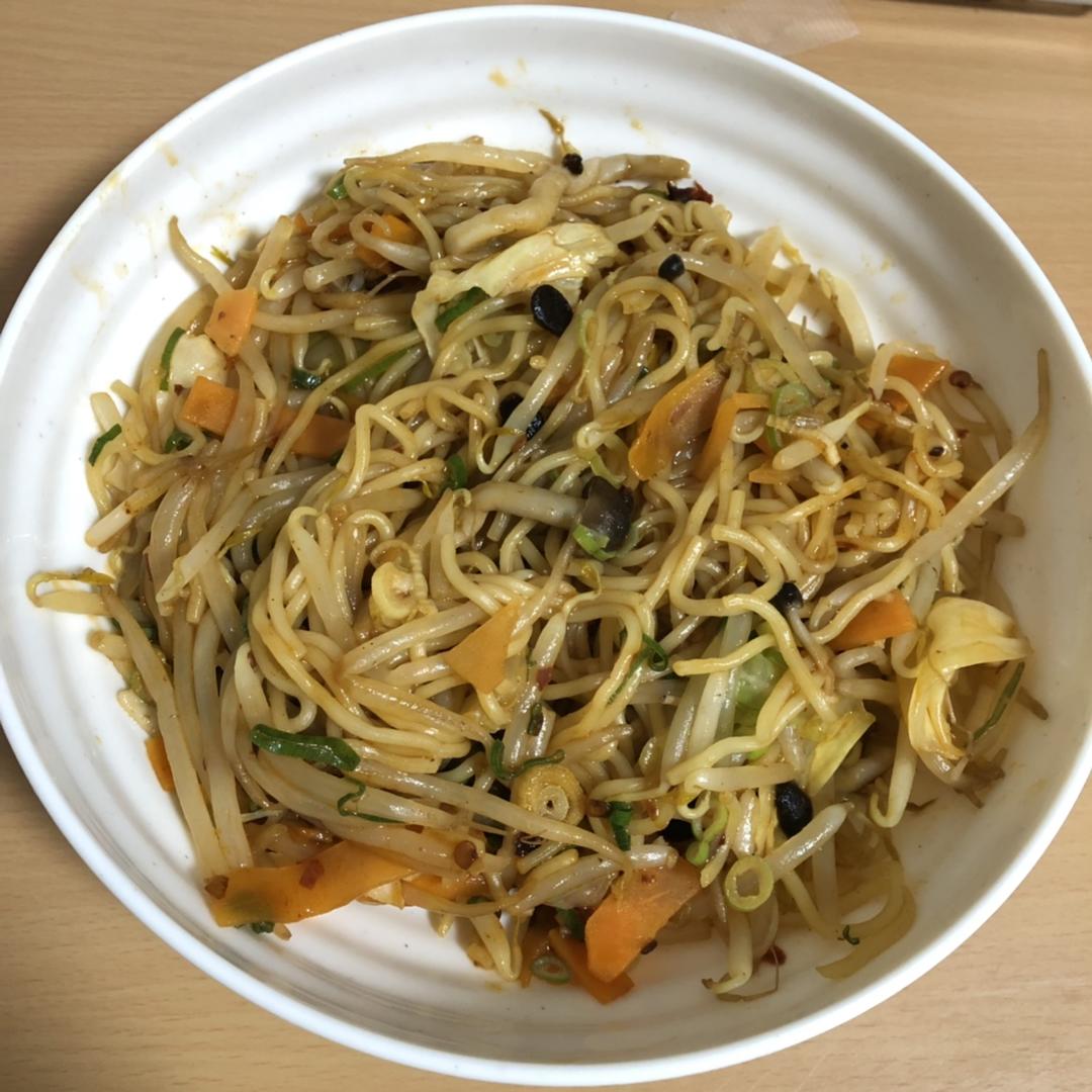 夜市风老干妈炒面