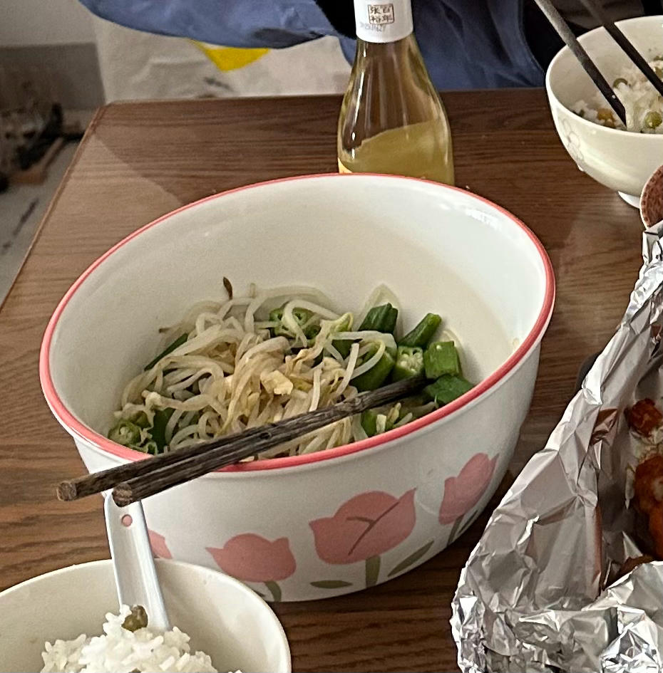 5分钟快手蔬菜 微波秋葵豆芽